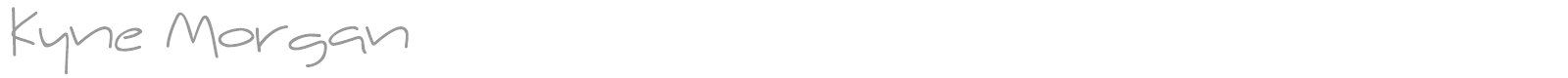 Kyne Morgan font preview